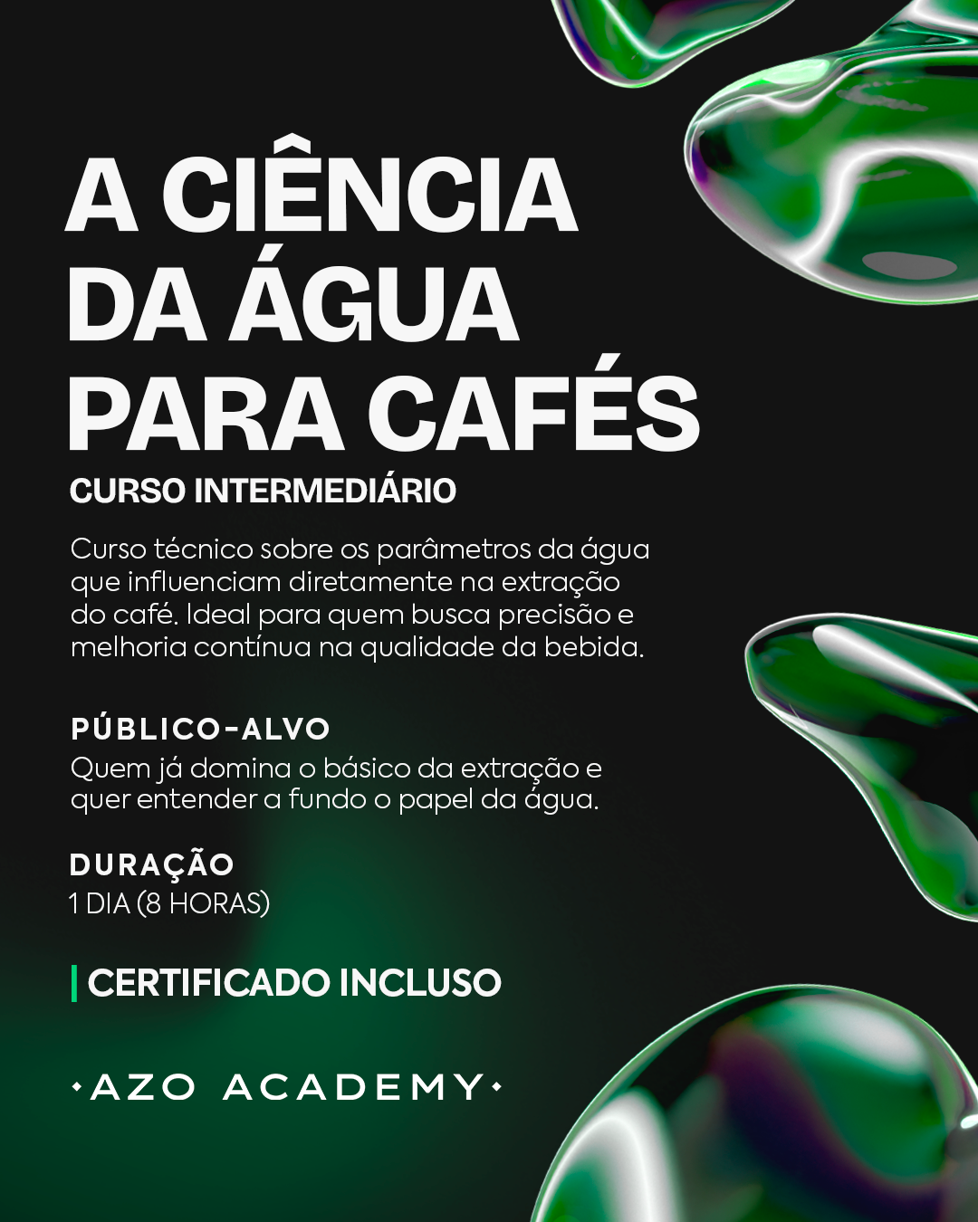 (19 de JULHO) A Ciência da água para cafés